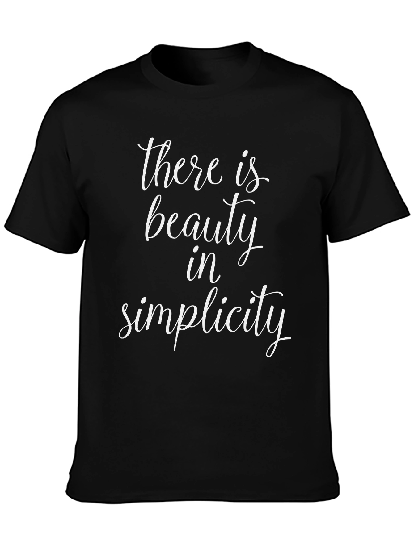 Beauty in Simplicity Graphic Tee - Black T-Shirt