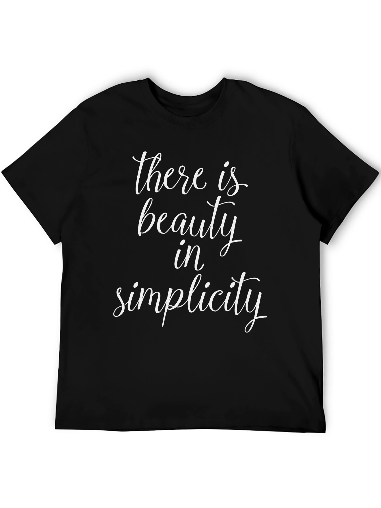Beauty in Simplicity Graphic Tee - Black T-Shirt