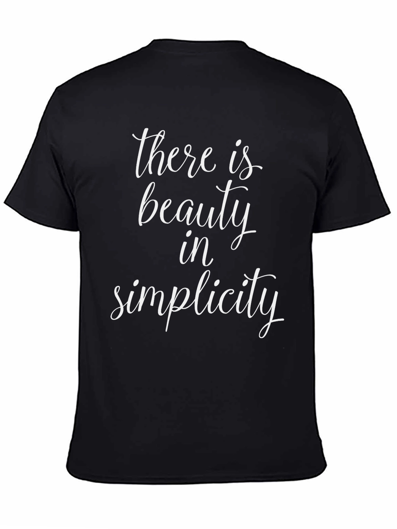 Beauty in Simplicity Graphic Tee - Black T-Shirt