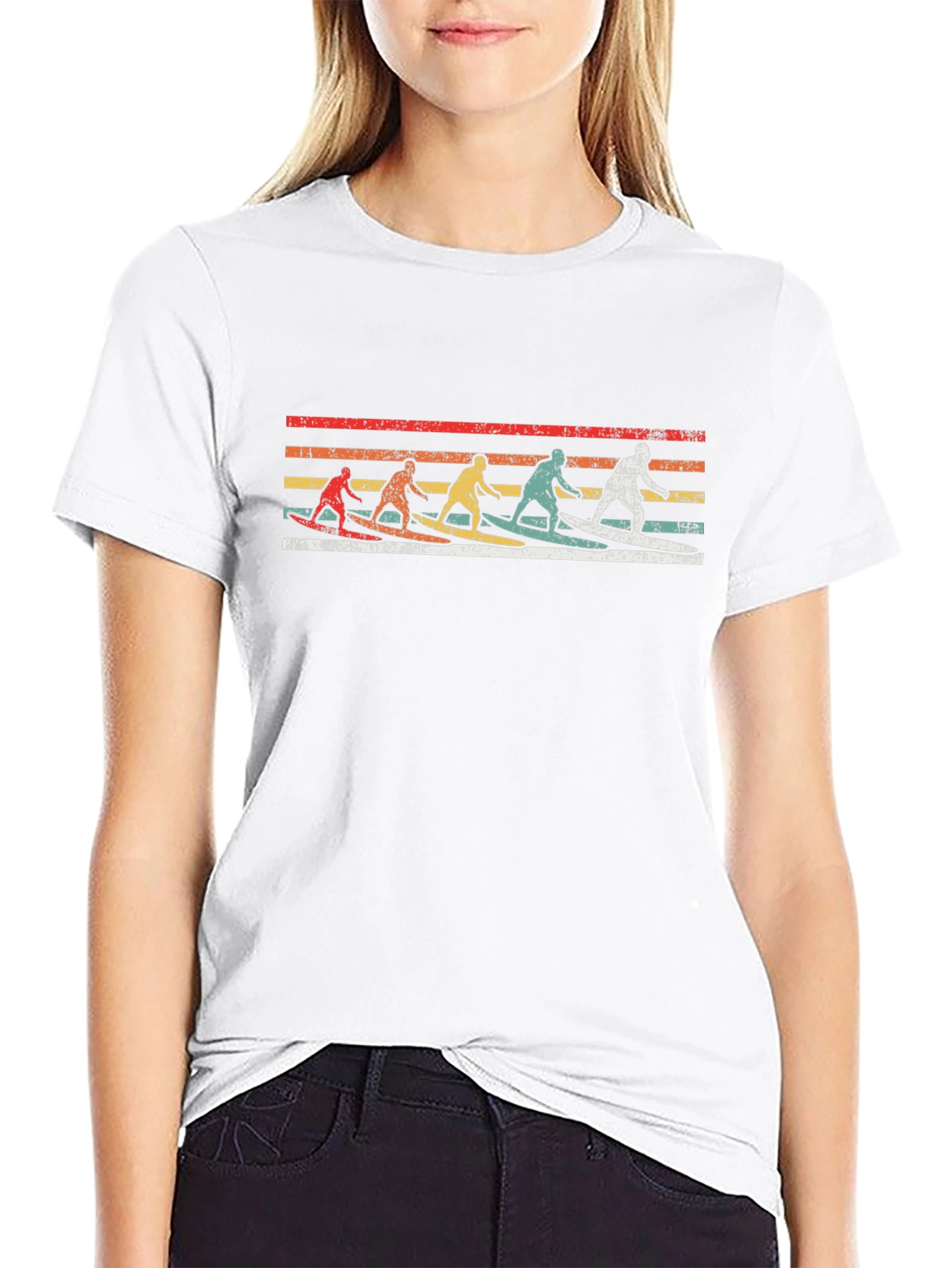 Retro Surfer Graphic T-Shirt