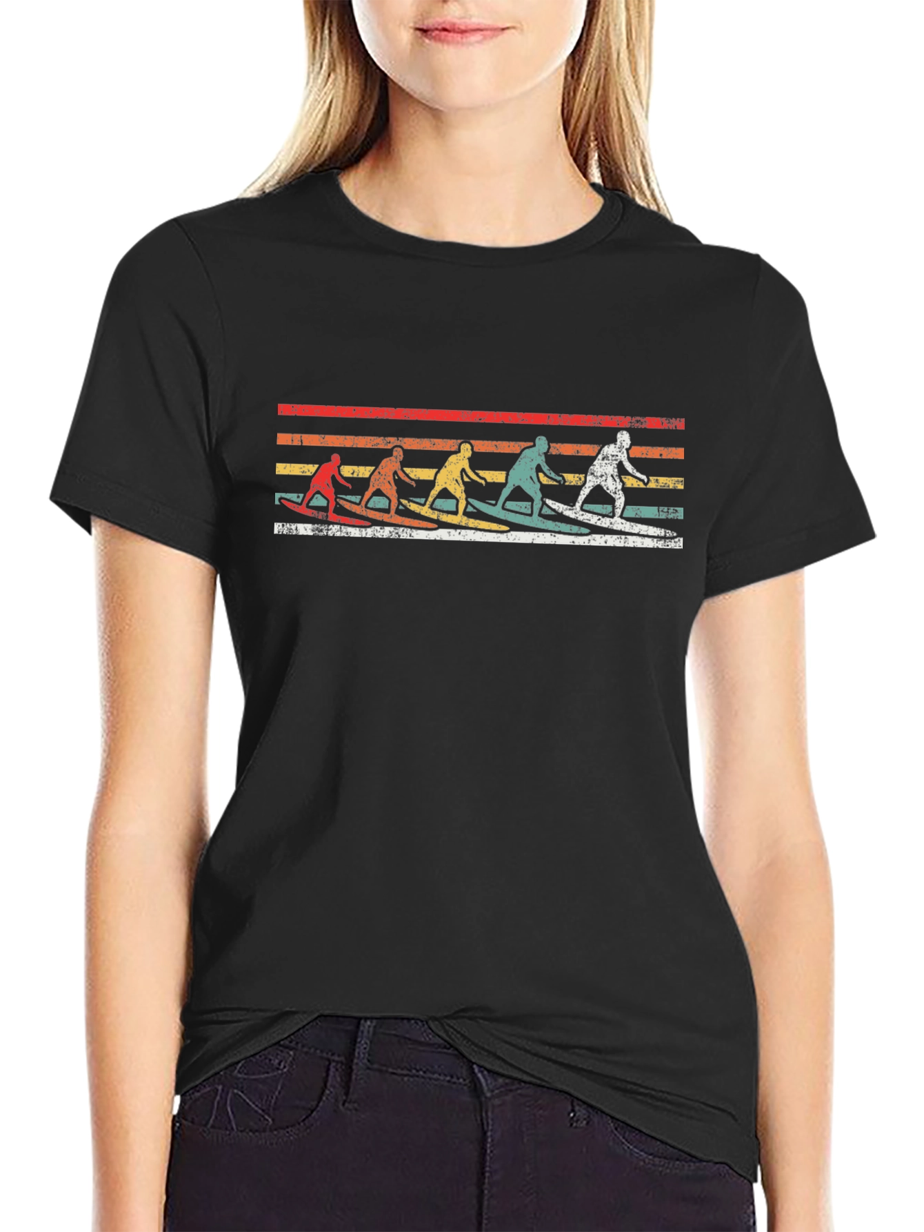 Retro Surfer Graphic T-Shirt