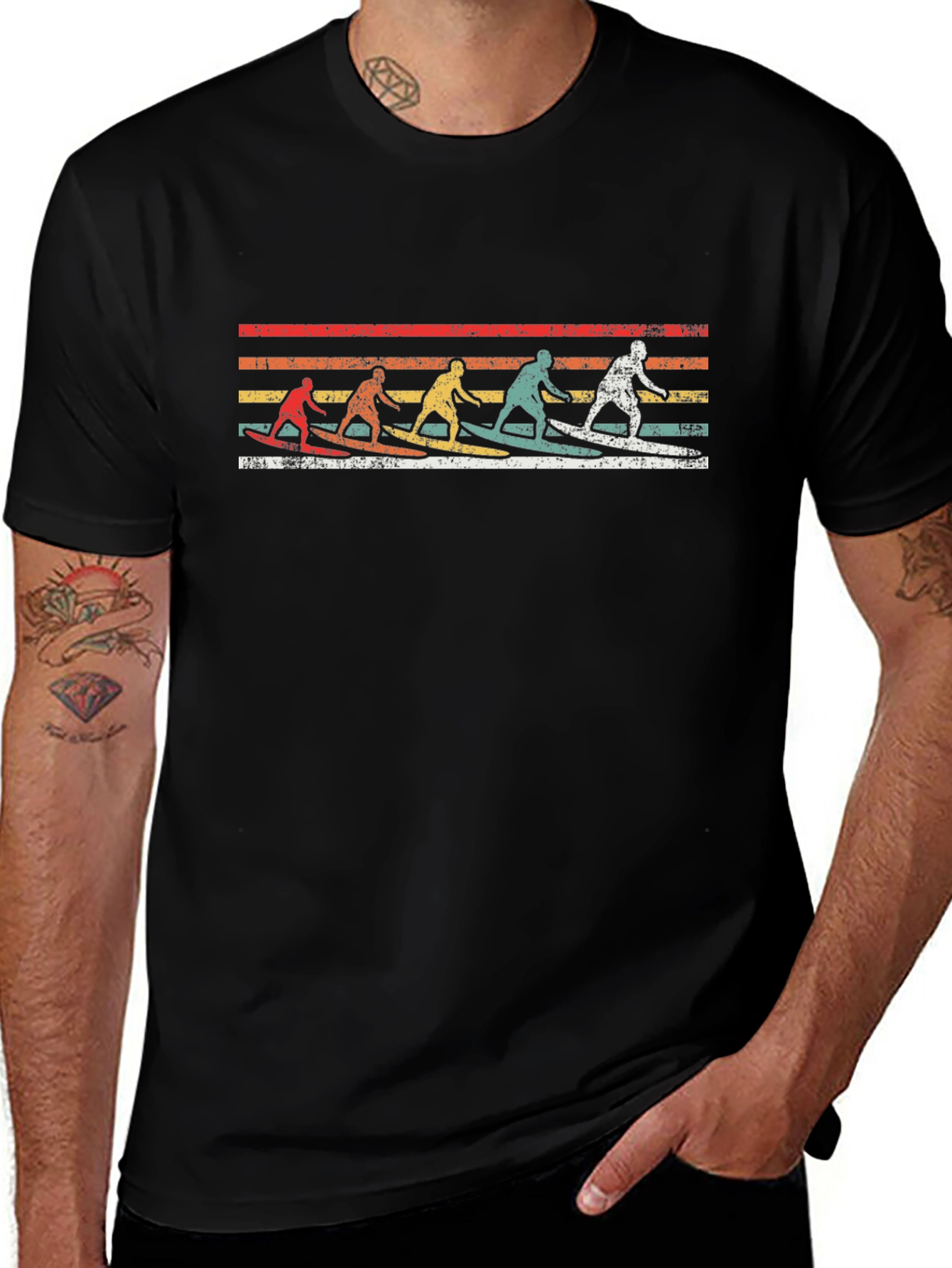 Retro Surfer Graphic T-Shirt