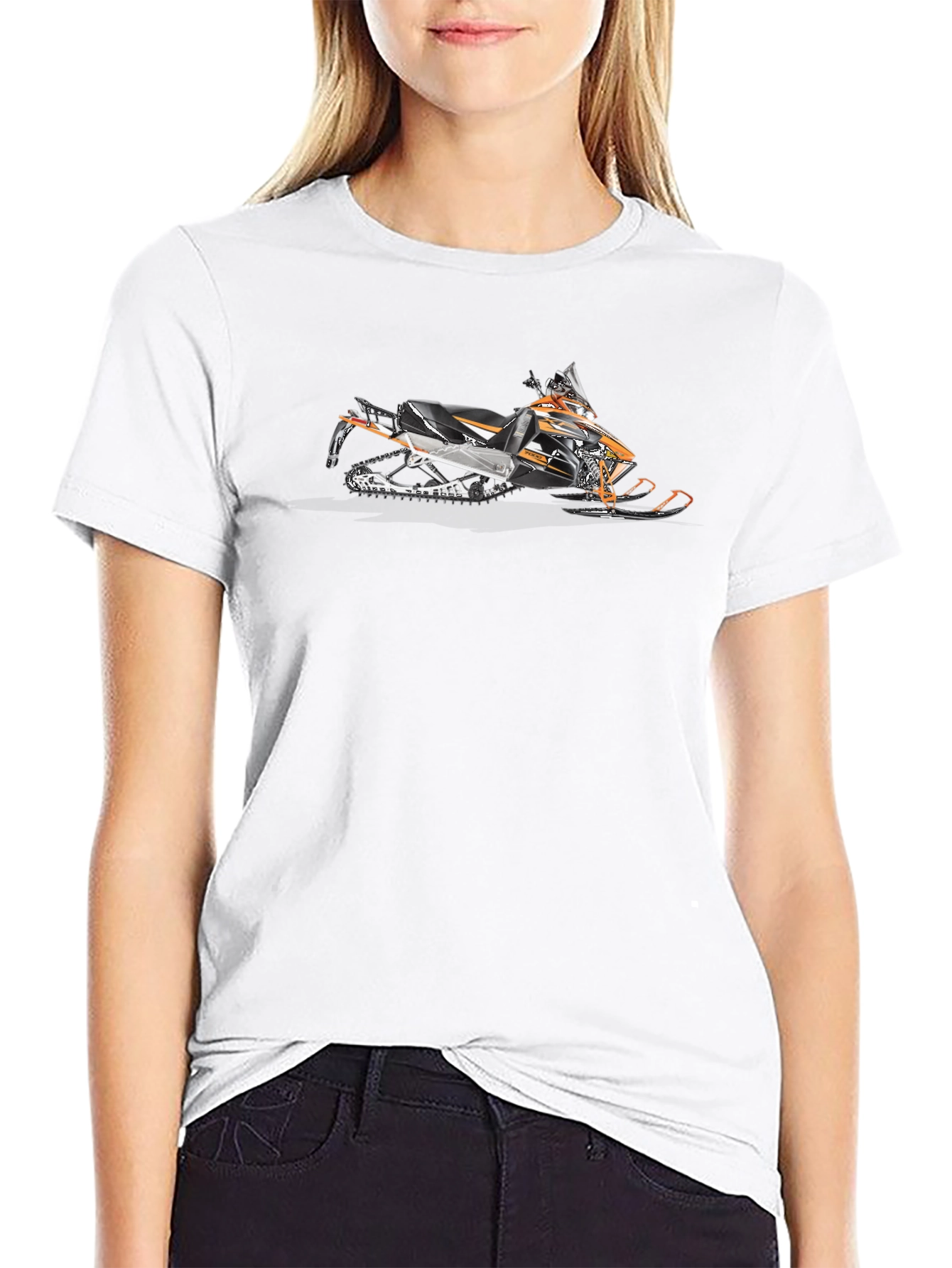 Snowmobile Graphic Tee - Black