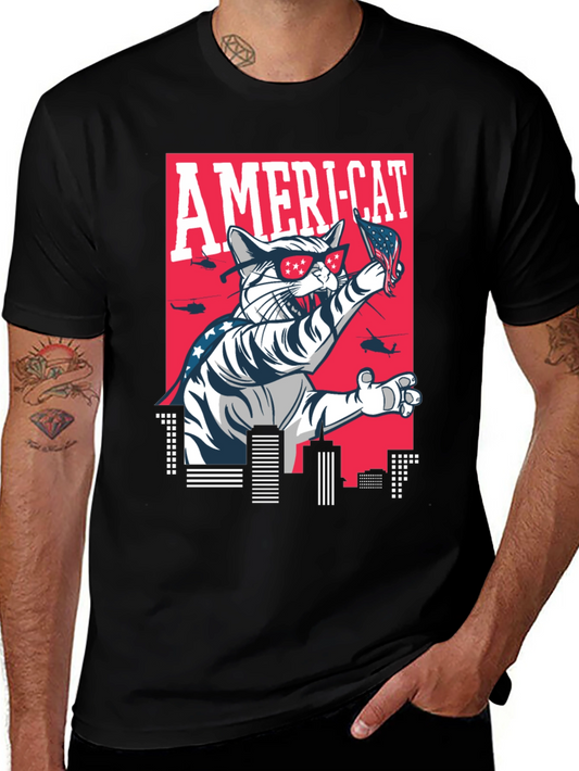 Ameri-Cat Patriotic T-Shirt