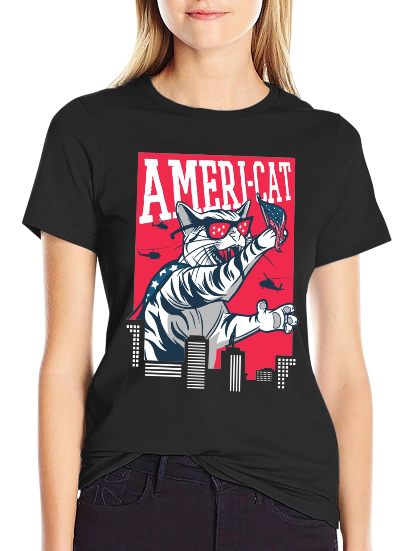 Ameri-Cat Patriotic T-Shirt