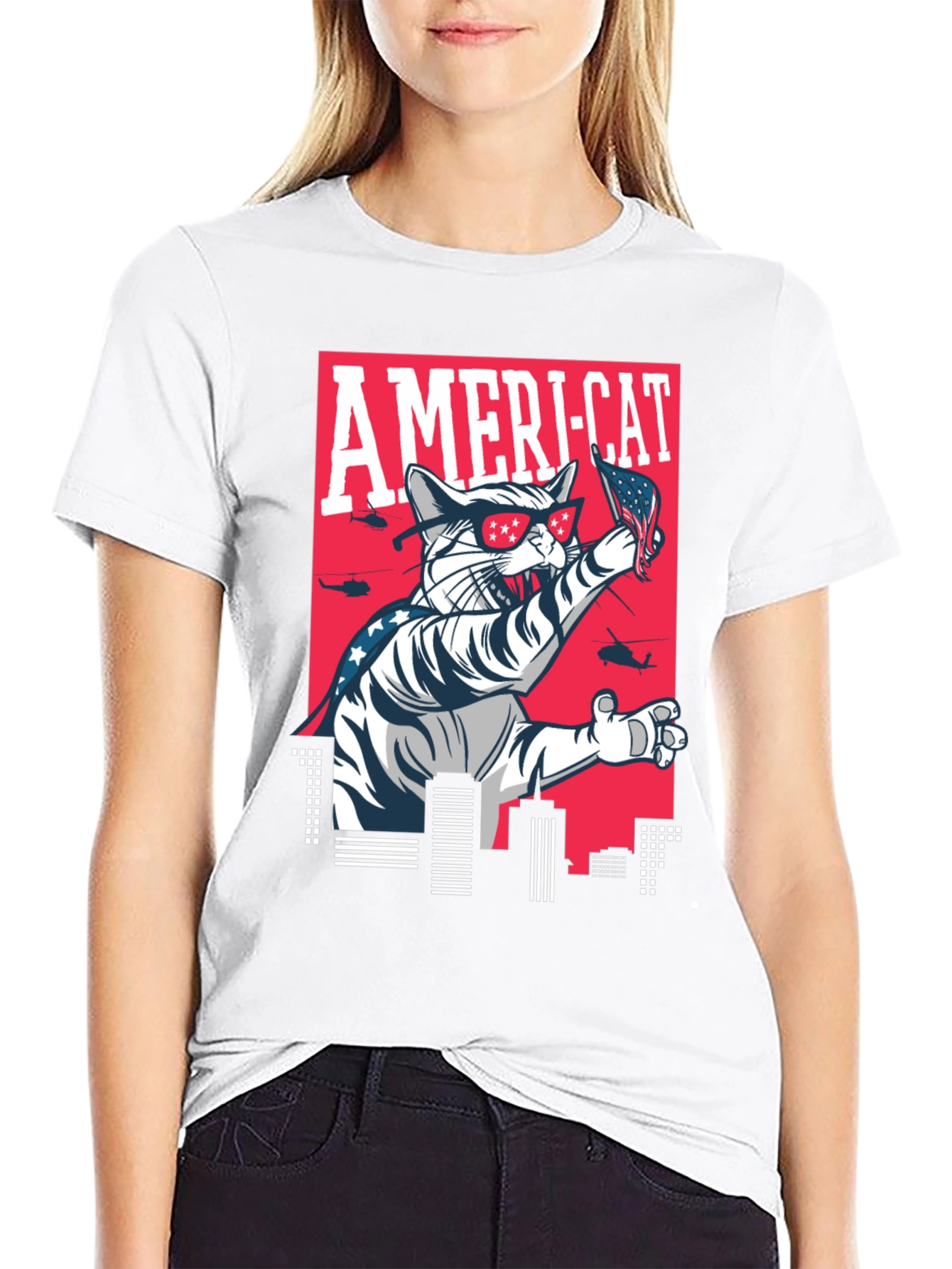 Ameri-Cat Patriotic T-Shirt