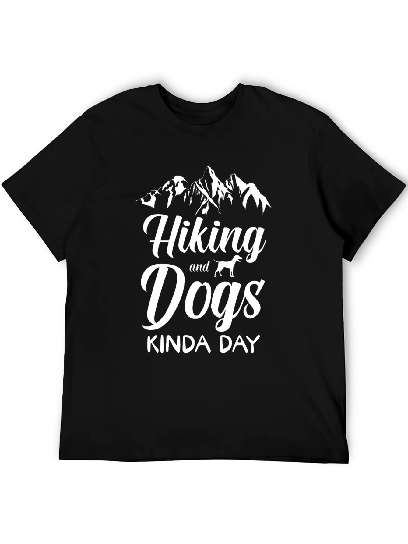 Hiking and Dogs Kinda Day Graphic Tee