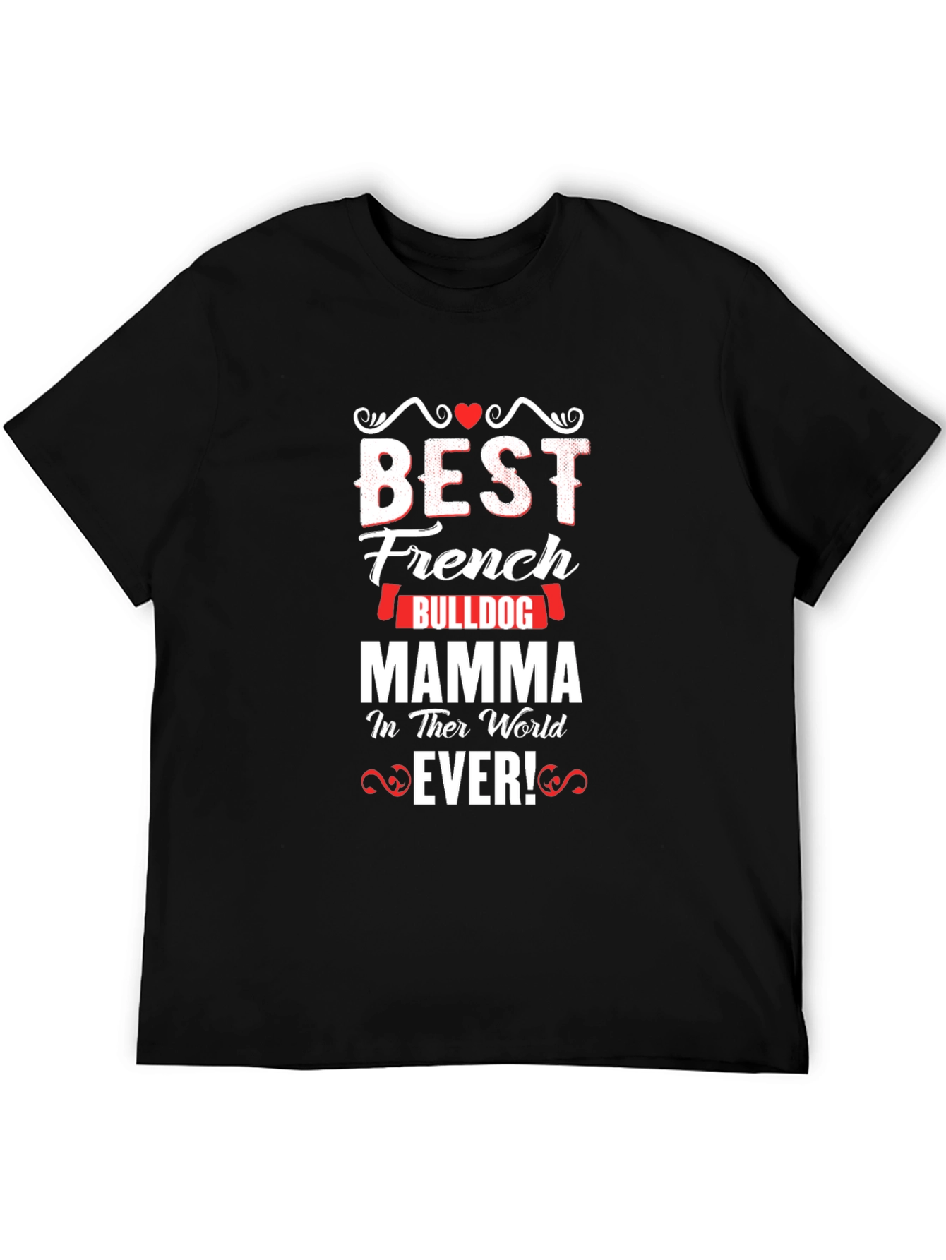 Best French Bulldog Mom T-Shirt - Black