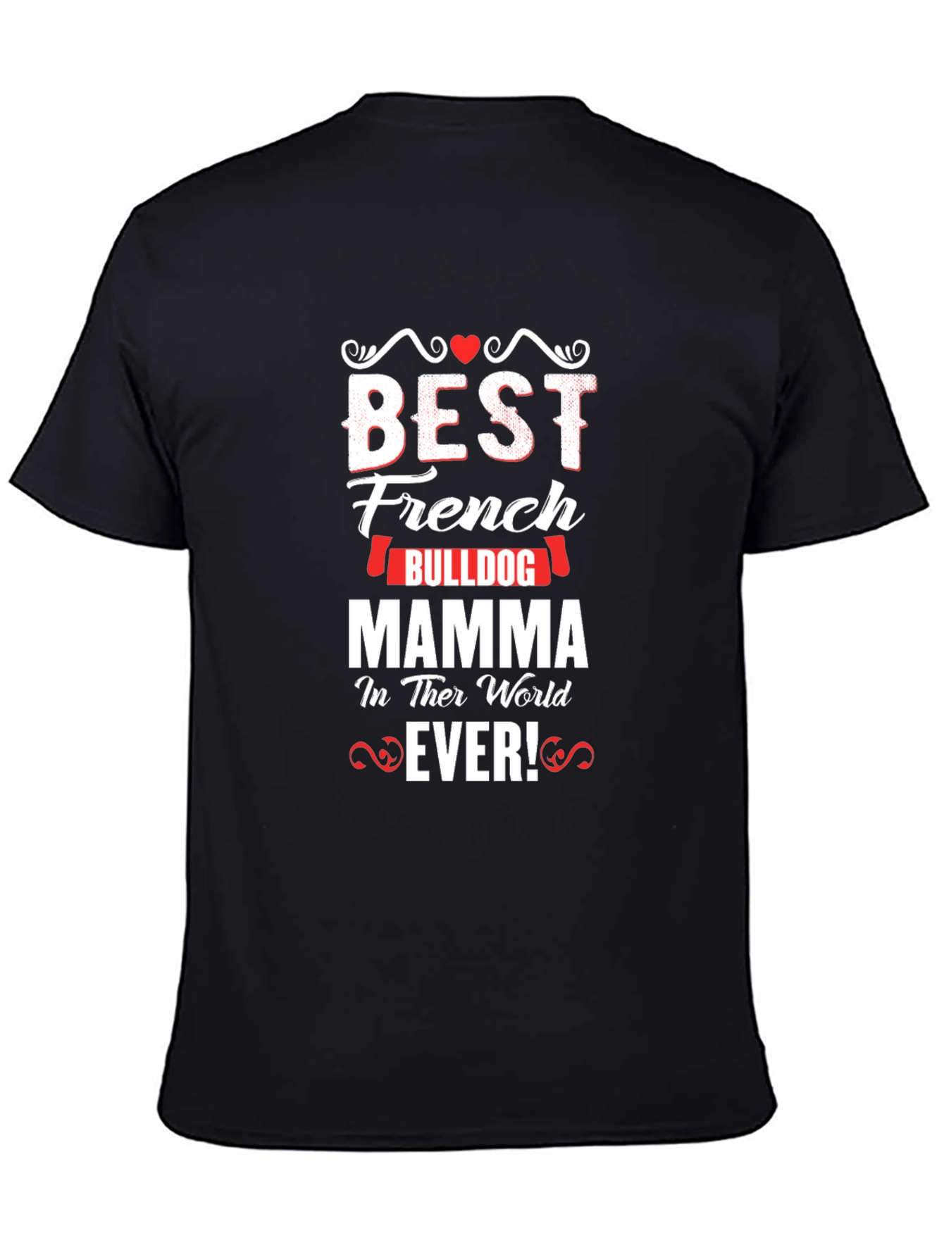 Best French Bulldog Mom T-Shirt - Black