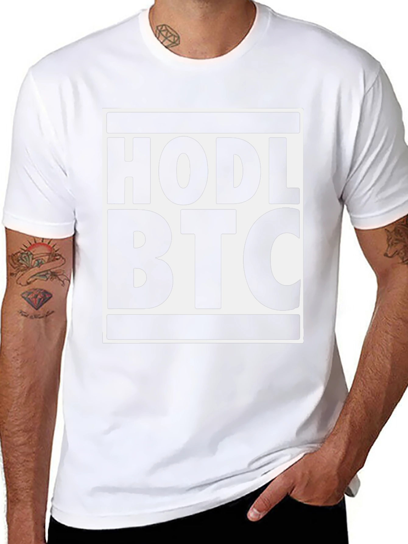 HODL BTC Black T-Shirt - Crypto Investment