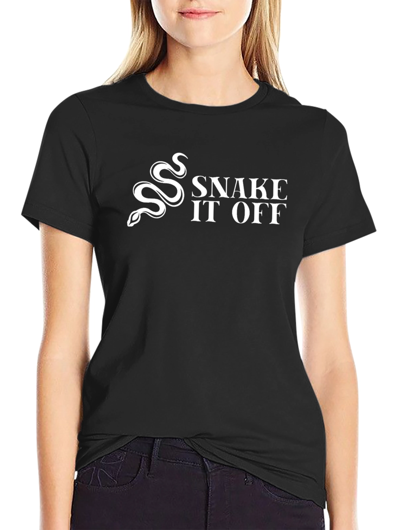 Snake It Off Black T-Shirt