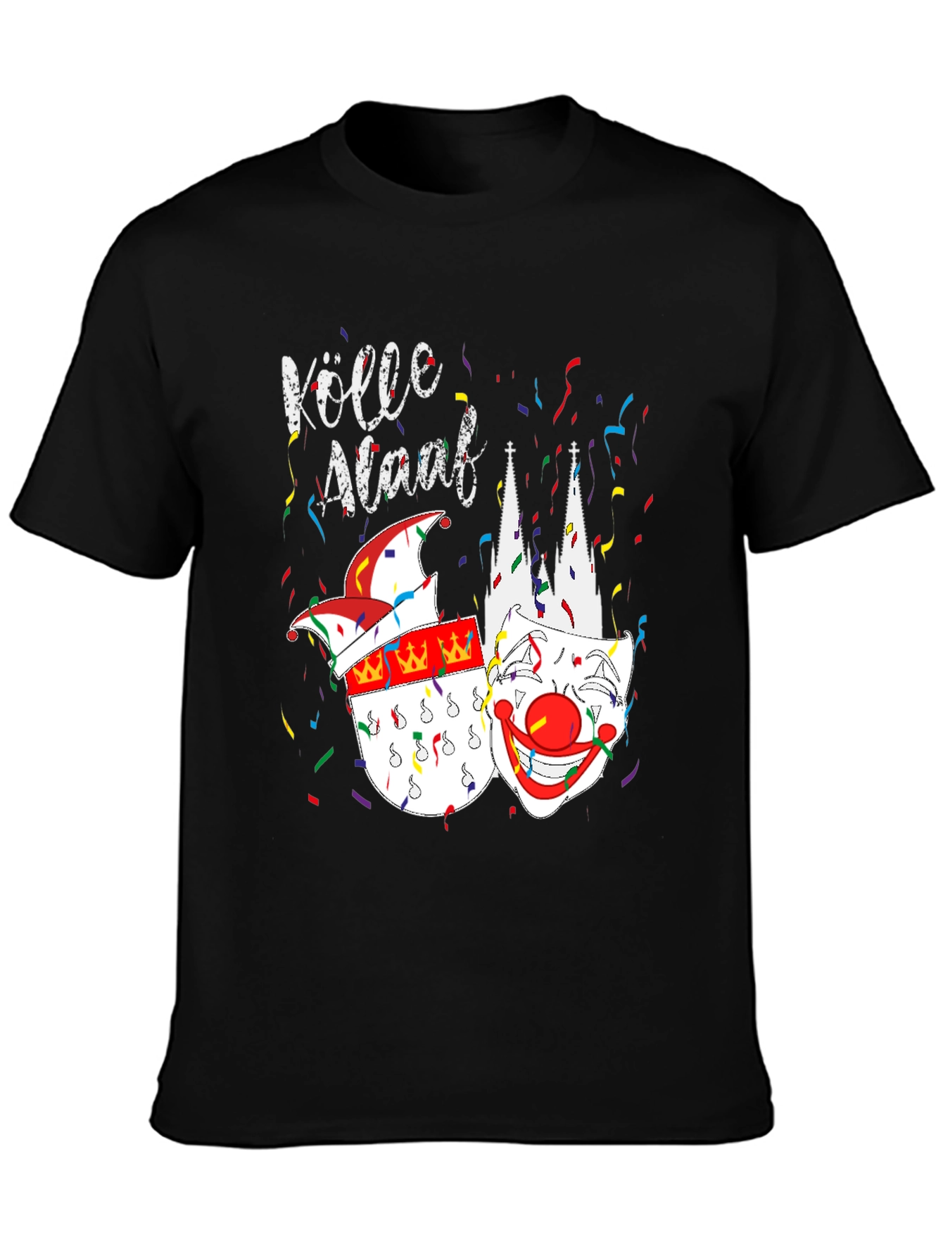 Köln Carnival T-Shirt - Black Crew Neck