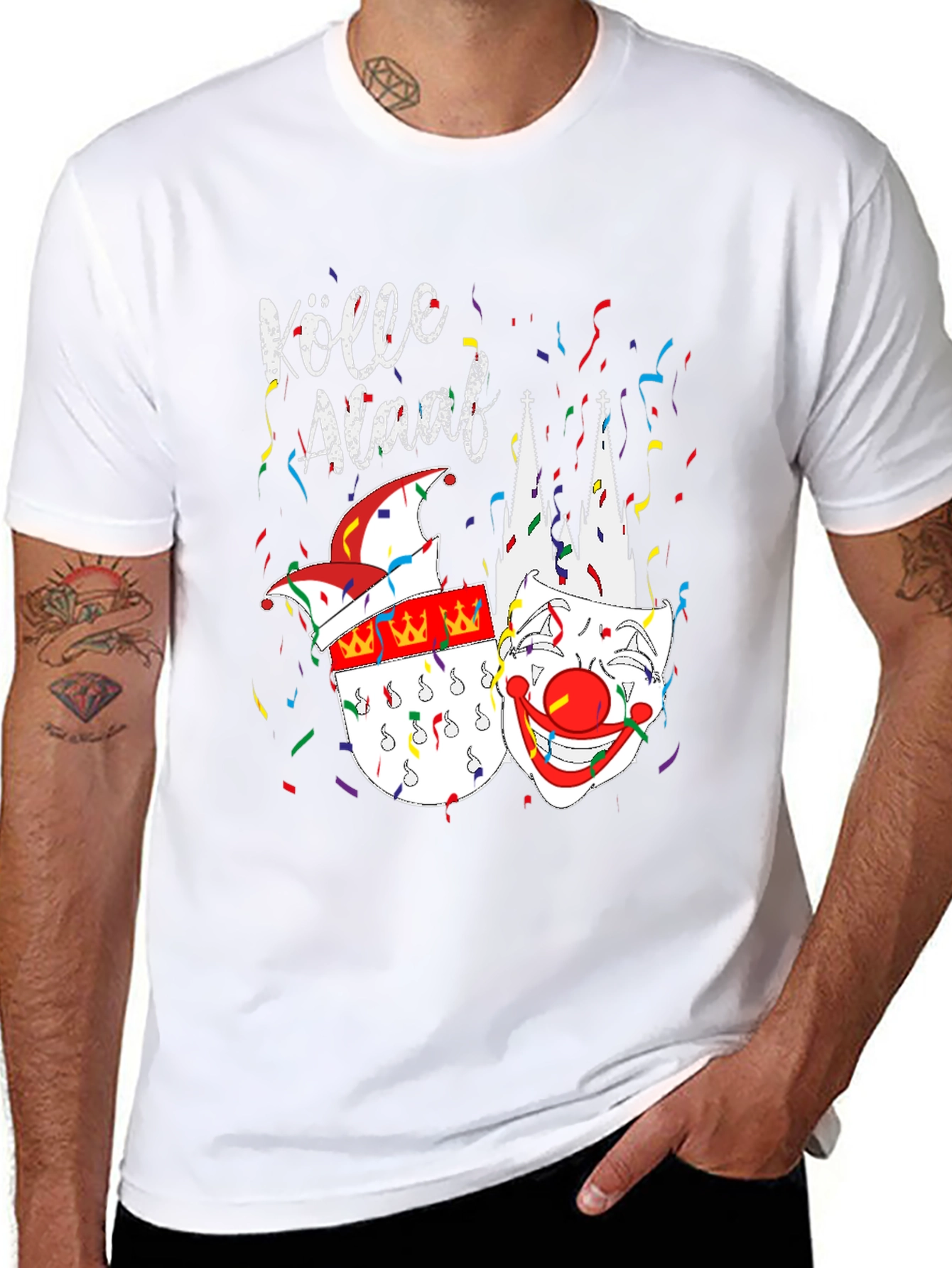 Köln Carnival T-Shirt - Black Crew Neck