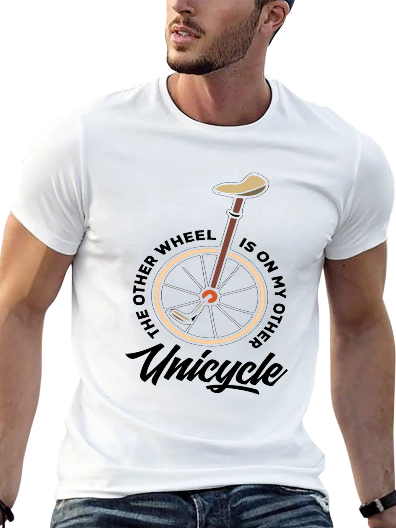 Funny Unicycle Graphic Tee