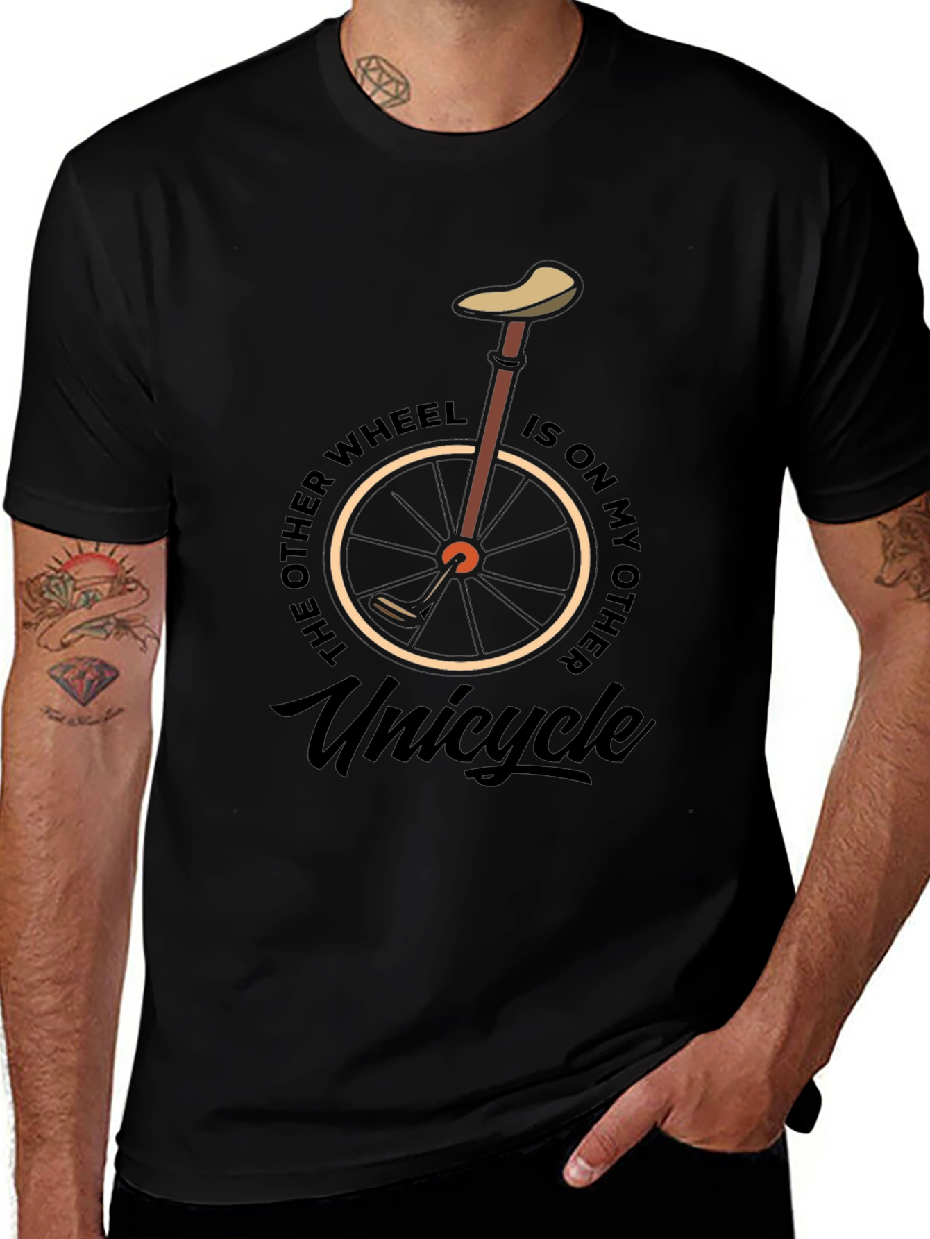 Funny Unicycle Graphic Tee