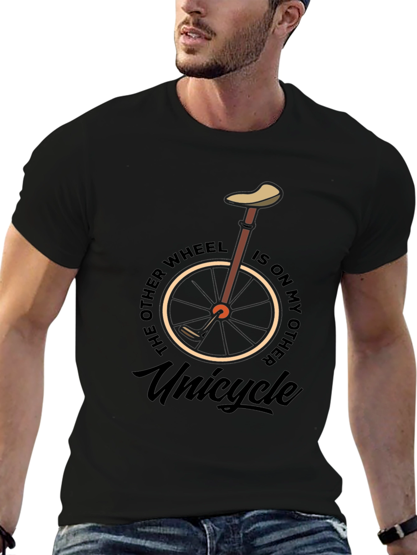 Funny Unicycle Graphic Tee