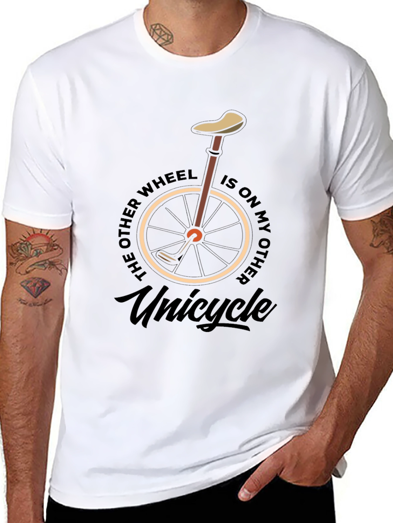Funny Unicycle Graphic Tee