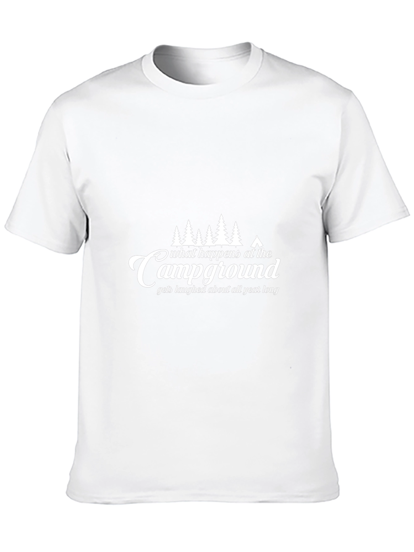 Camping Campground T-Shirt: What Happens There...