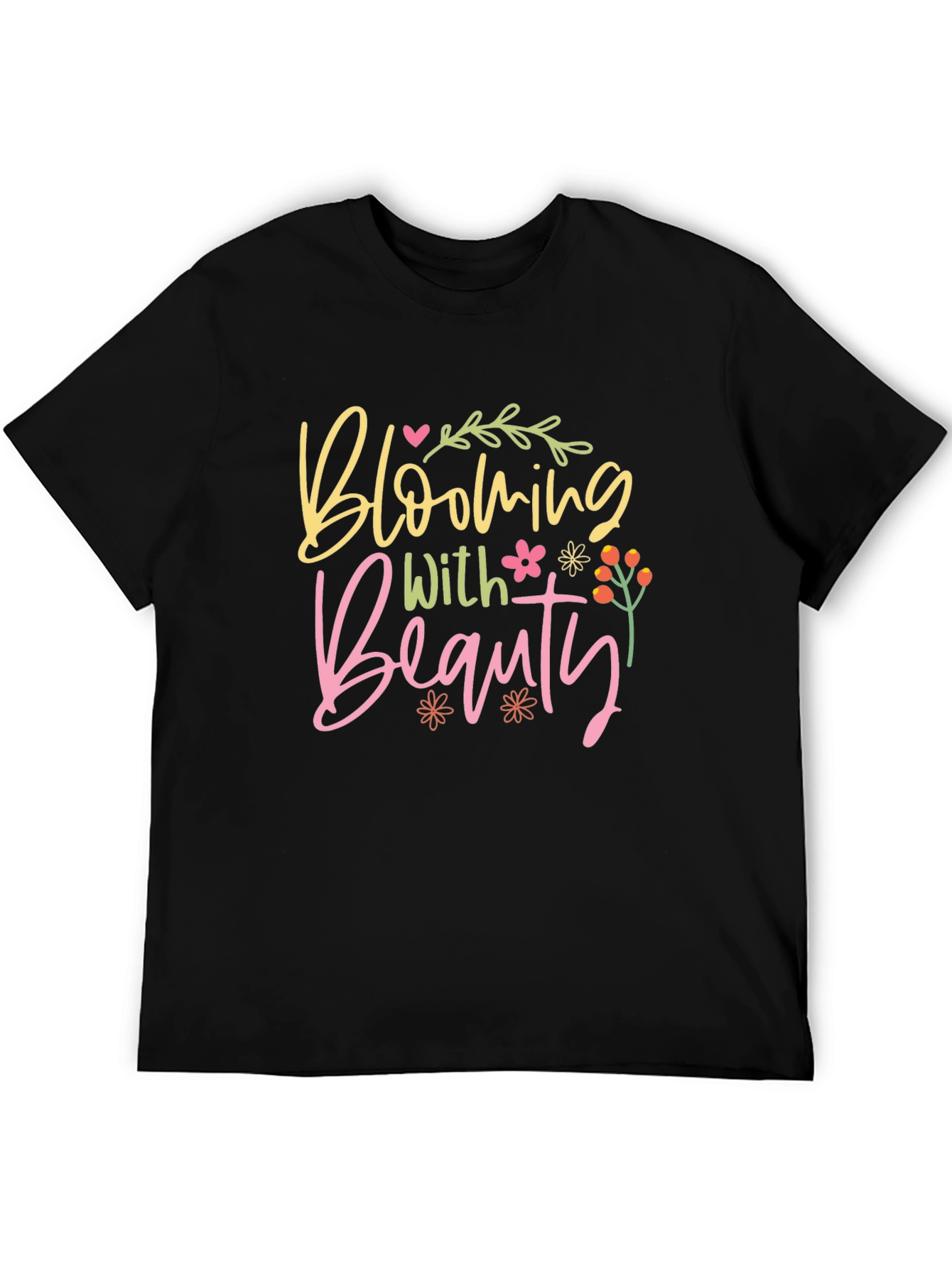 Blooming Beauty Black T-Shirt