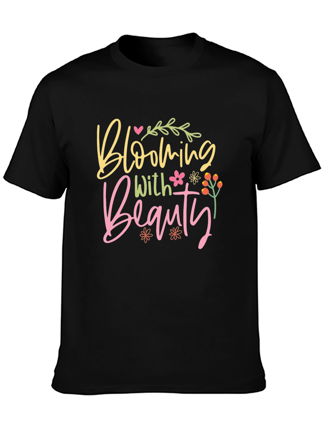 Blooming Beauty Black T-Shirt