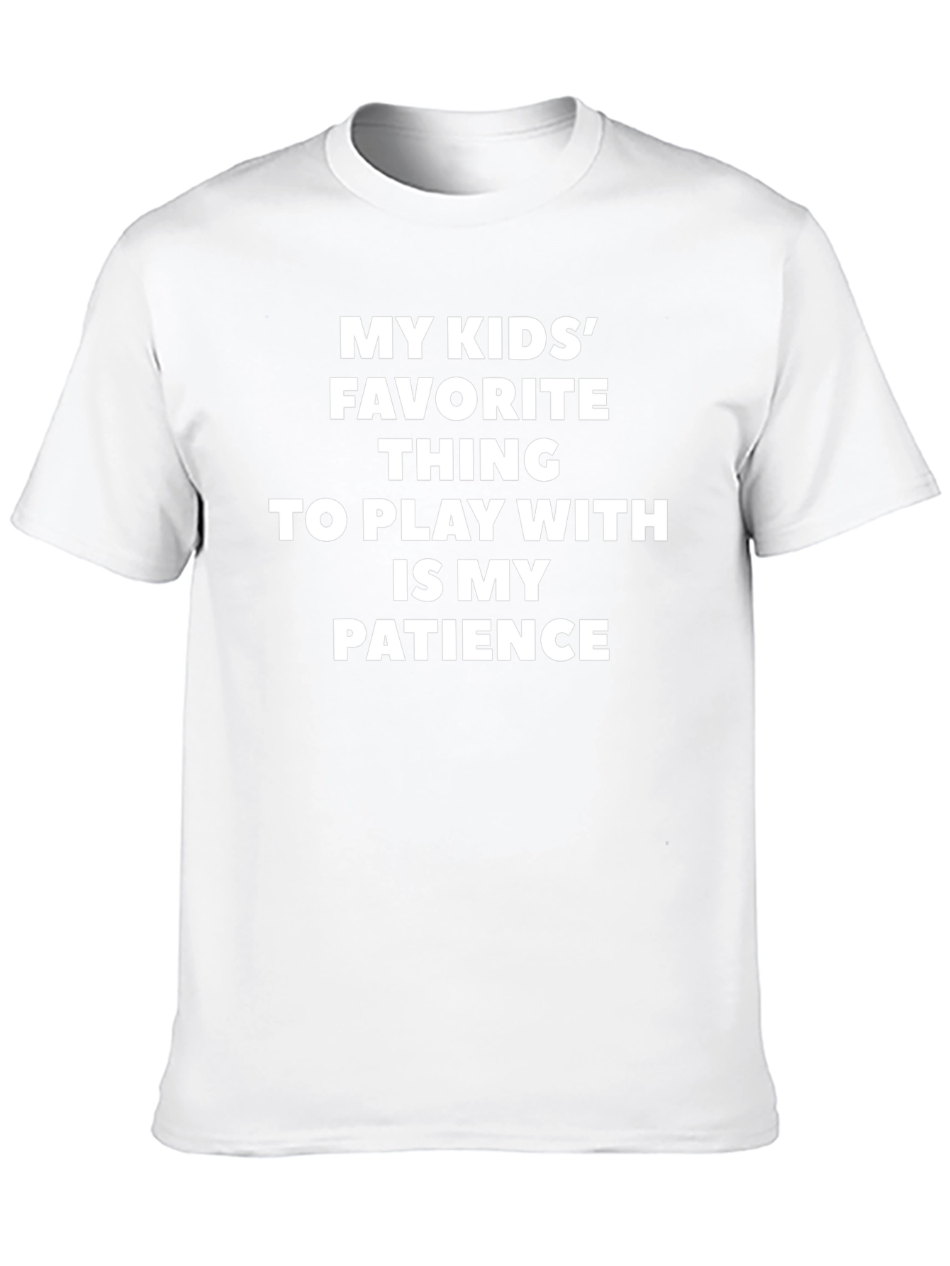 Funny My Kids Patience Black T-Shirt
