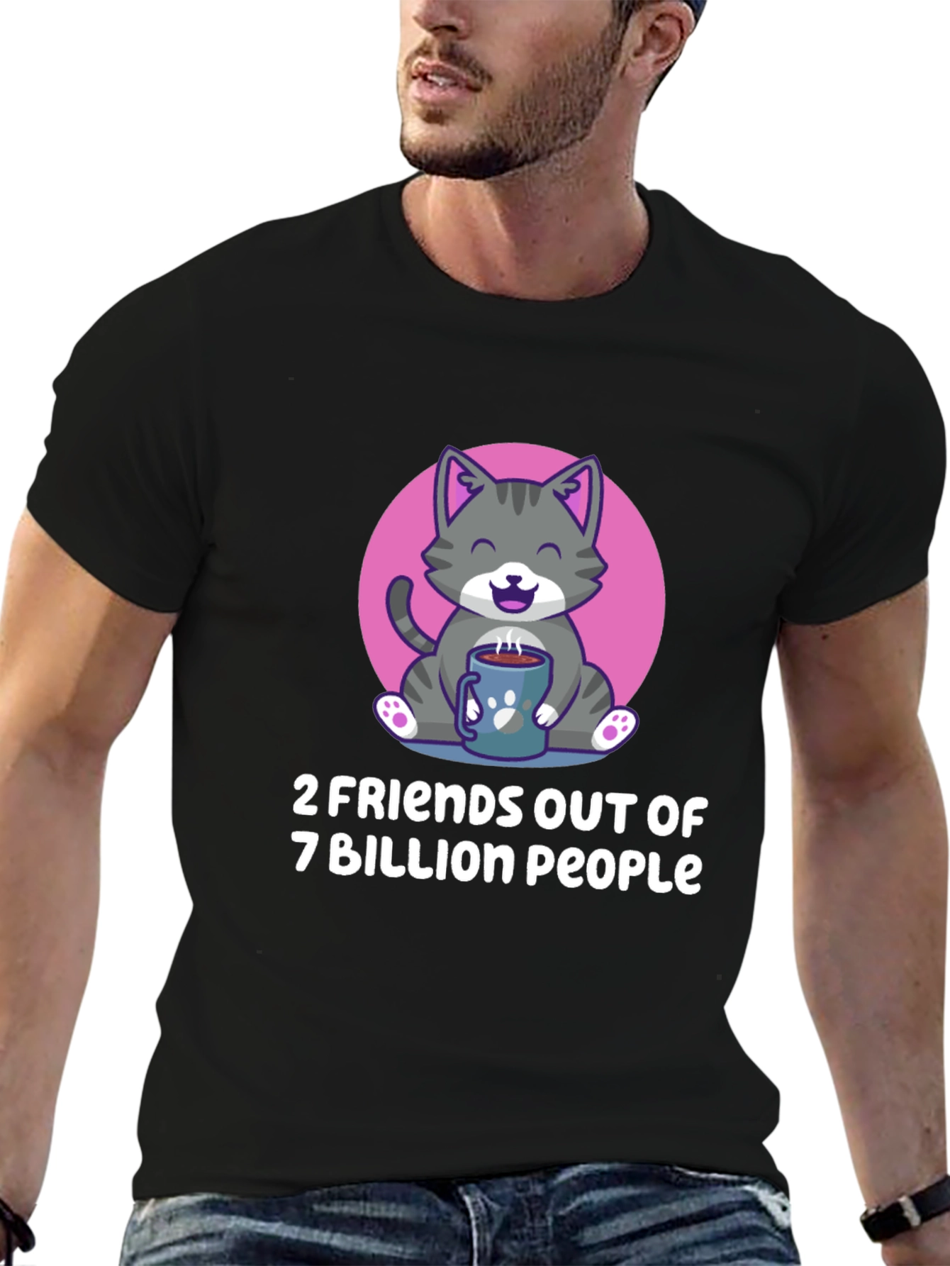 Cute Cat 2 Friends T-Shirt