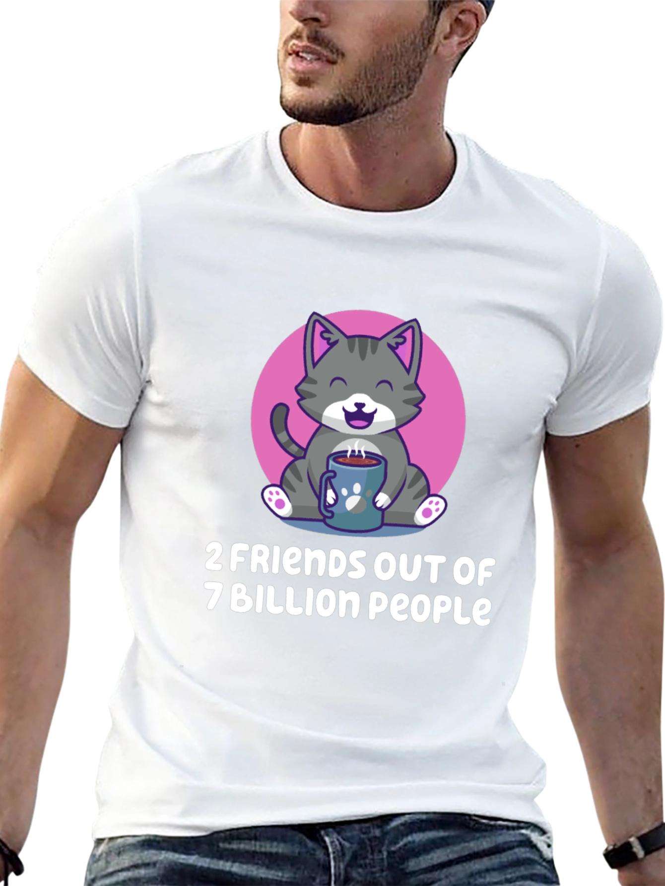 Cute Cat 2 Friends T-Shirt