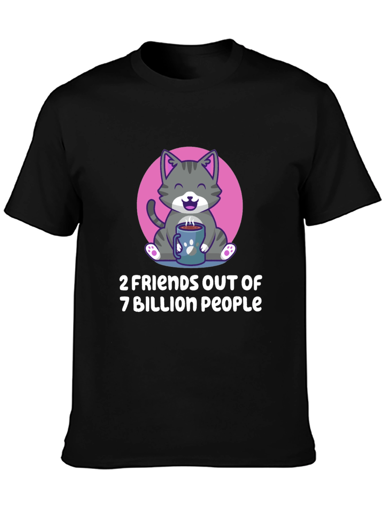 Cute Cat 2 Friends T-Shirt