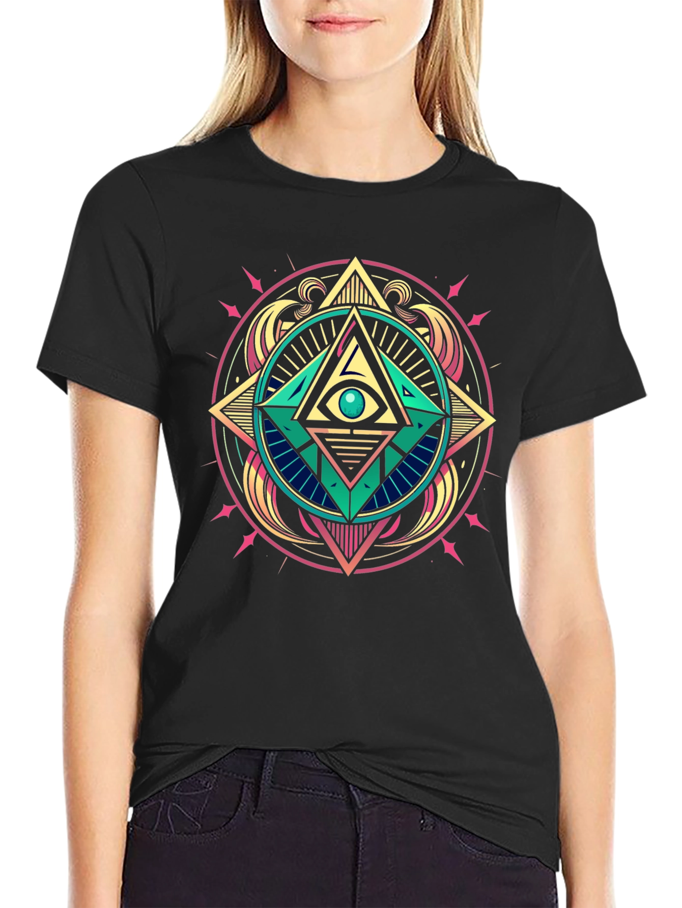 Eye of Providence Graphic Tee - Black
