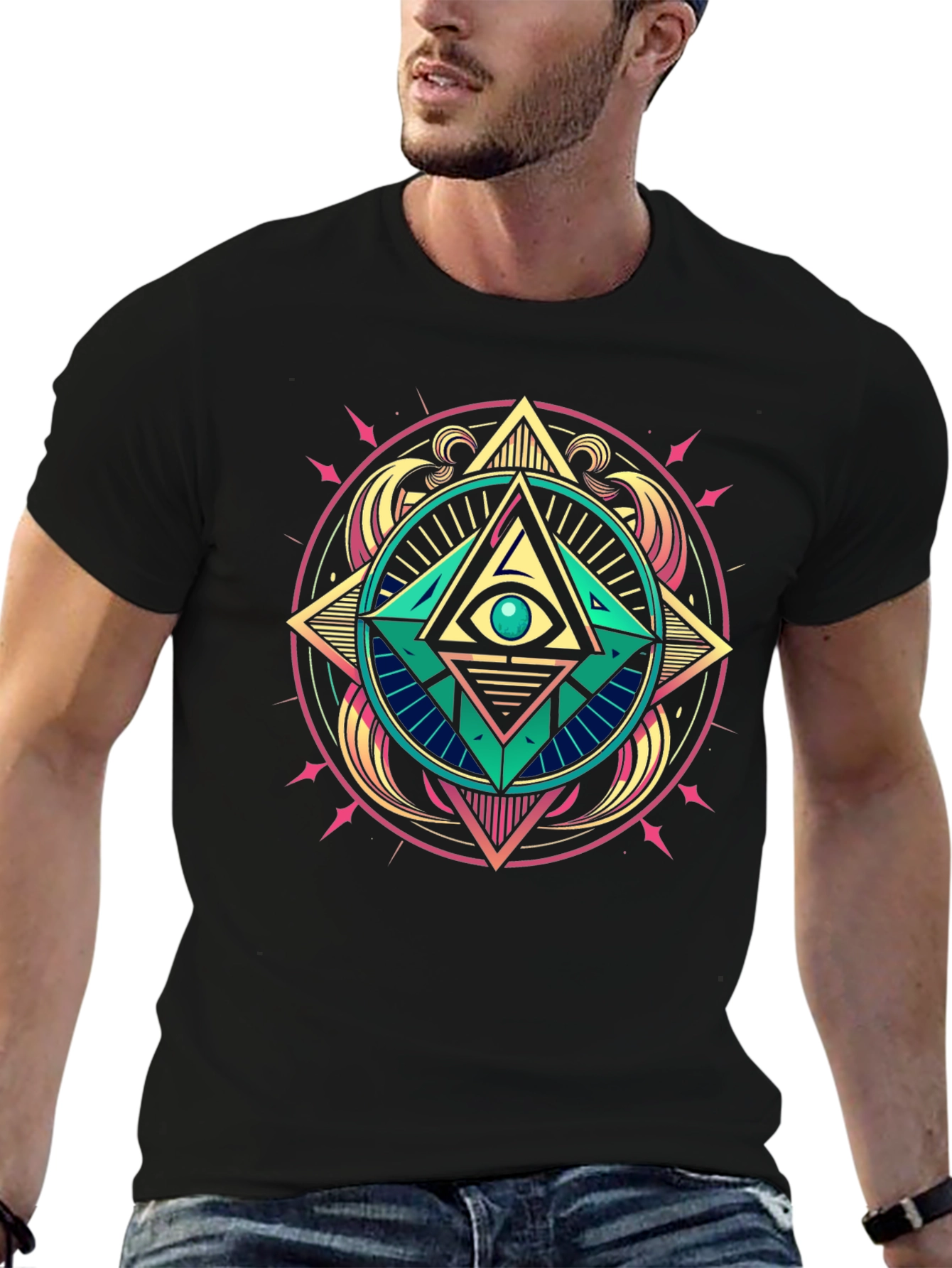 Eye of Providence Graphic Tee - Black
