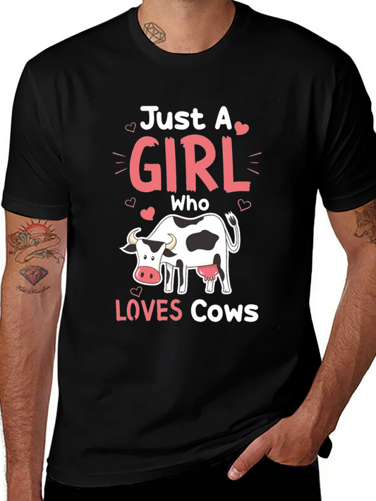 Just a Girl Who Loves Cows T-Shirt