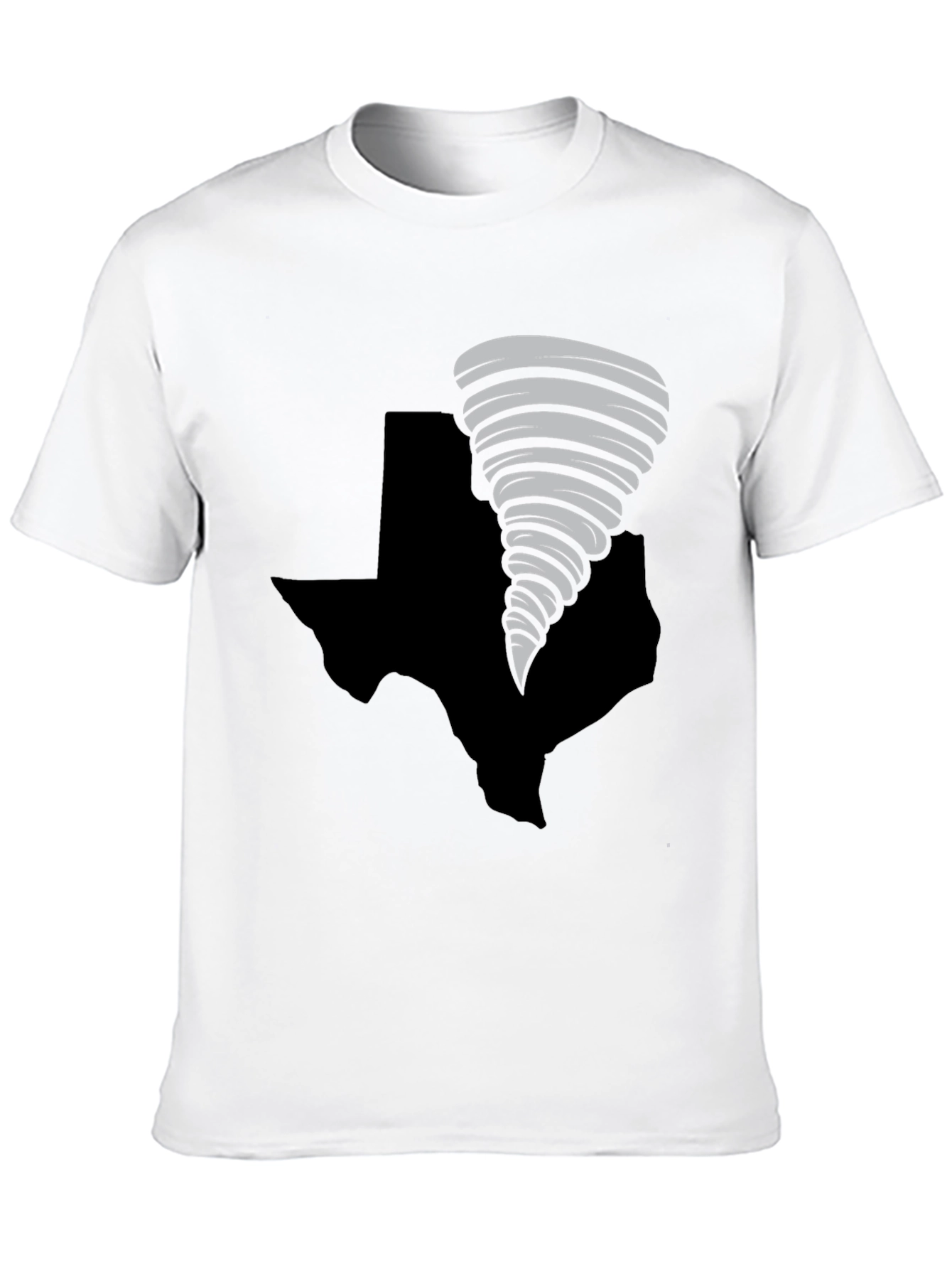Texas Tornado T-Shirt - Black Cotton Tee