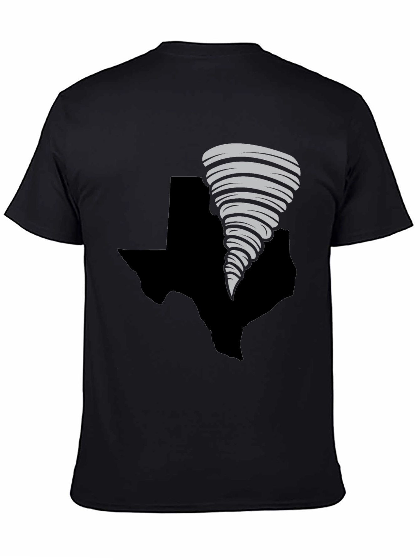 Texas Tornado T-Shirt - Black Cotton Tee