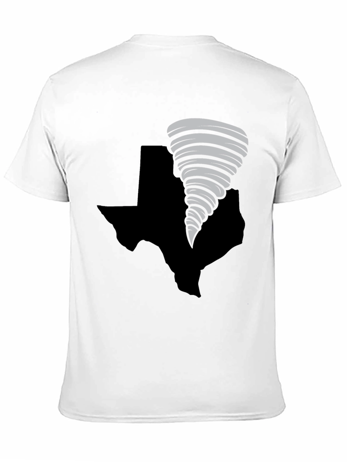 Texas Tornado T-Shirt - Black Cotton Tee