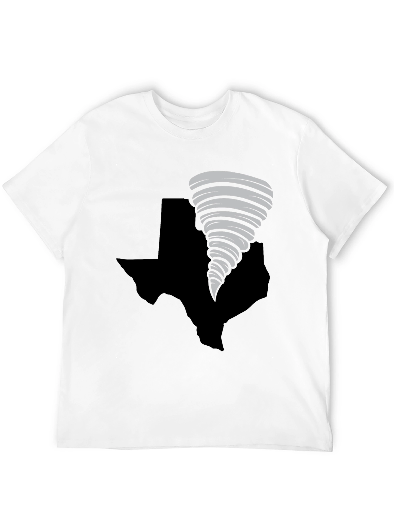 Texas Tornado T-Shirt - Black Cotton Tee