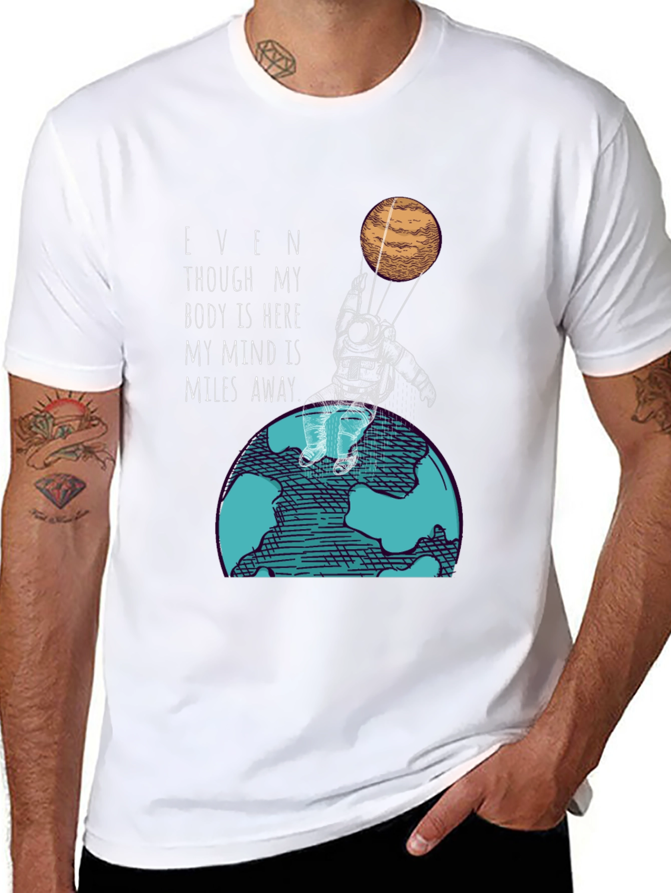 Miles Away Graphic Tee - Astronaut T-Shirt