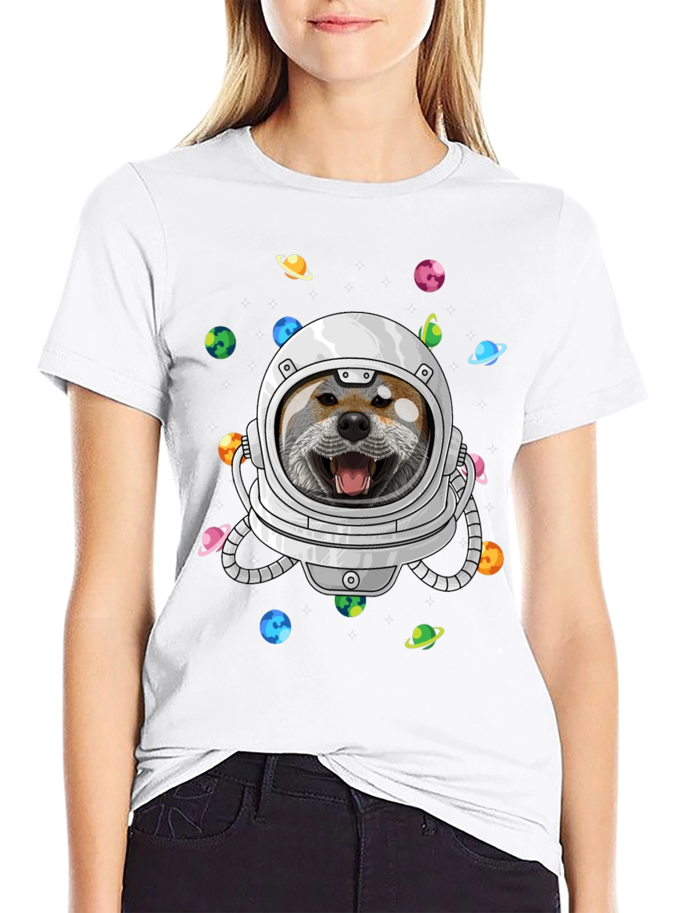 Shiba Inu Astronaut T-Shirt