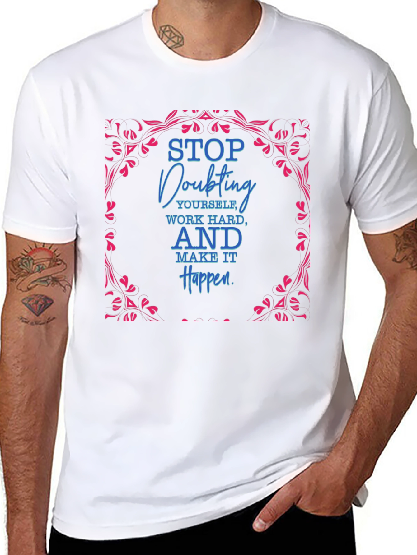 Motivational Graphic Tee - Stop Doubting Yourself