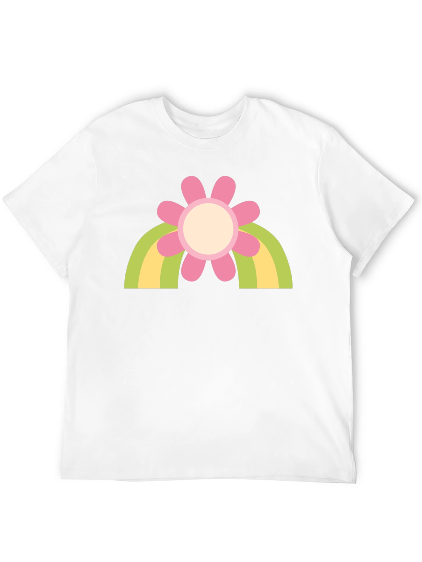 Retro Flower Rainbow T-Shirt - Groovy Style
