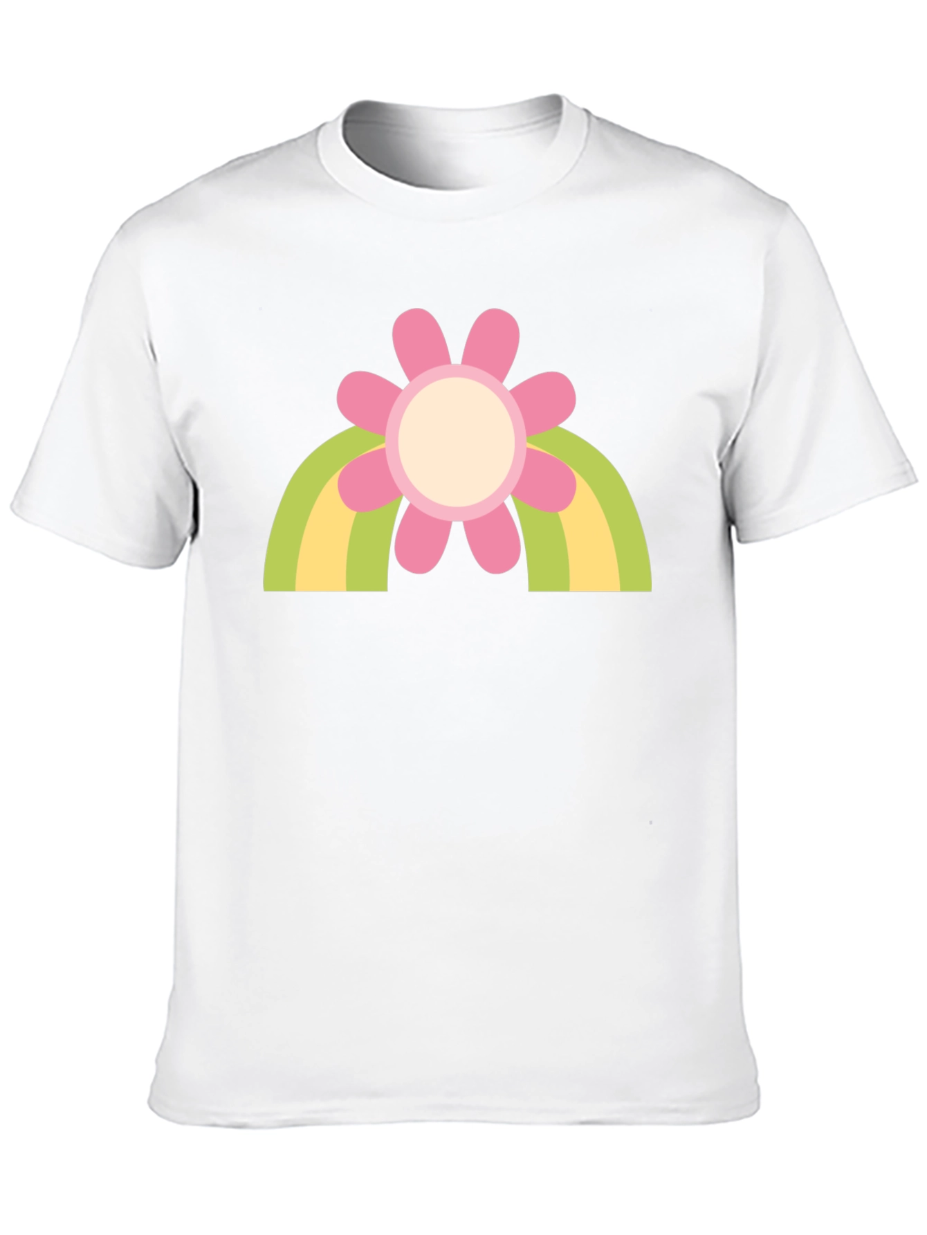Retro Flower Rainbow T-Shirt - Groovy Style