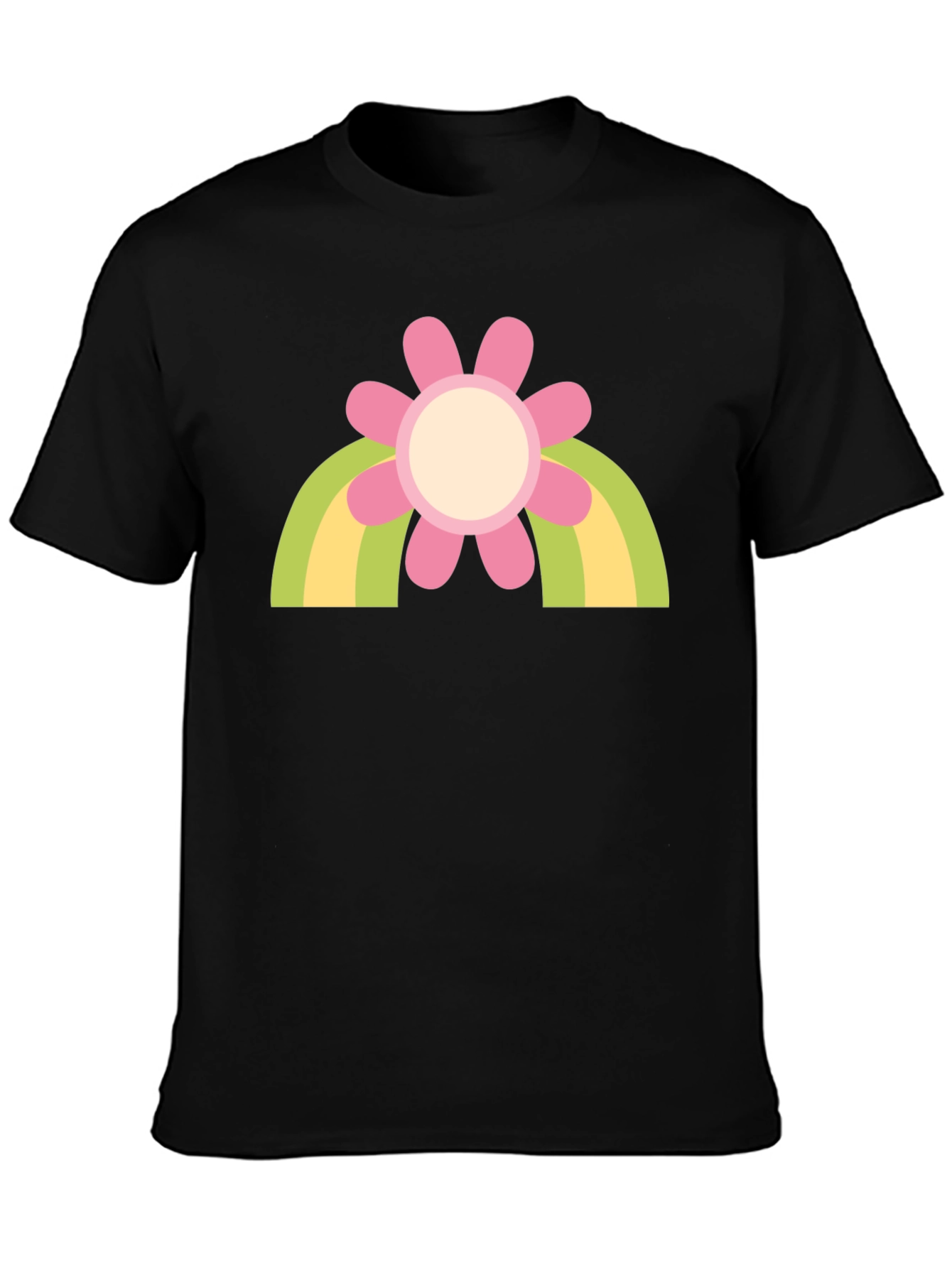 Retro Flower Rainbow T-Shirt - Groovy Style