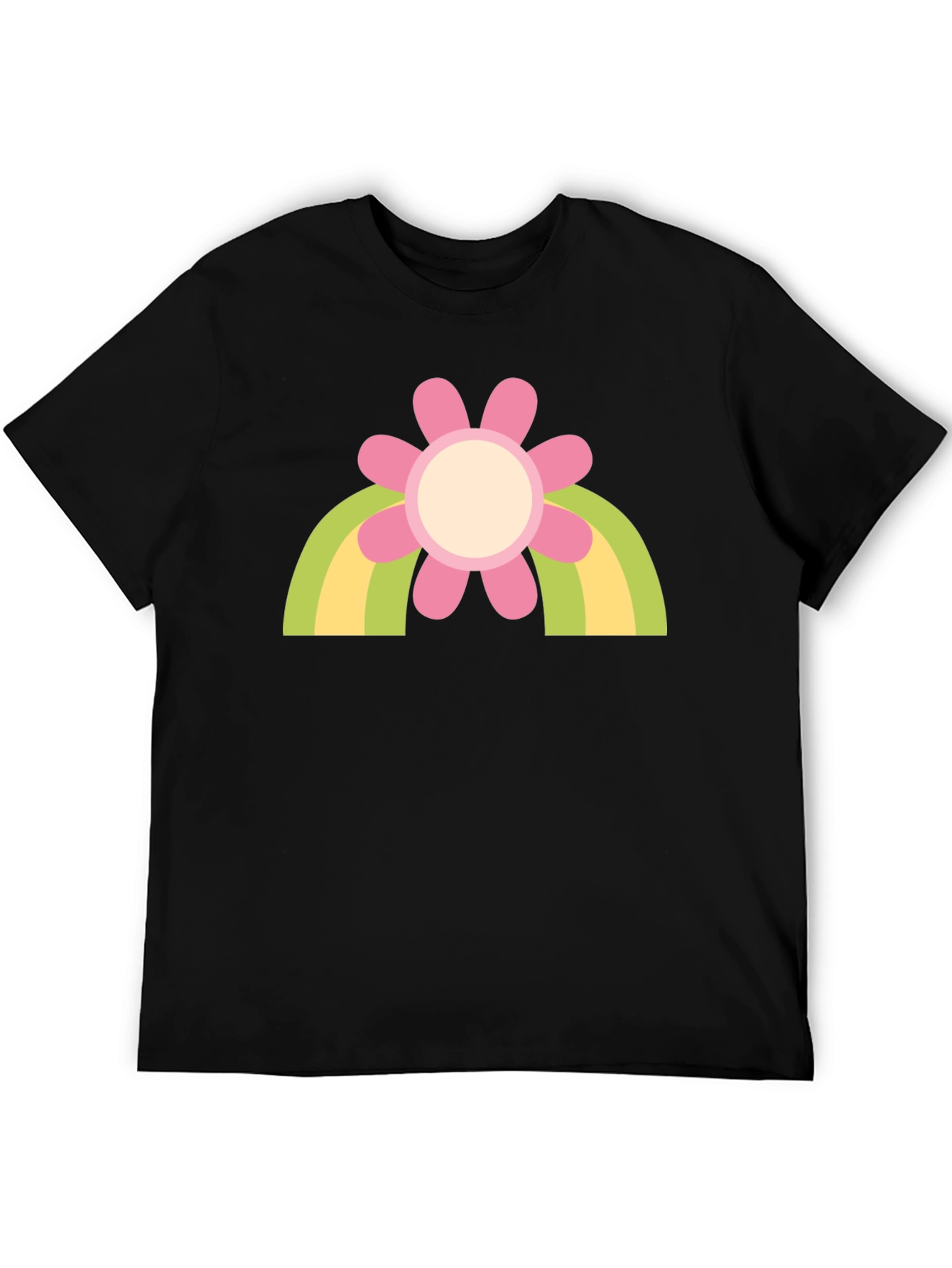 Retro Flower Rainbow T-Shirt - Groovy Style