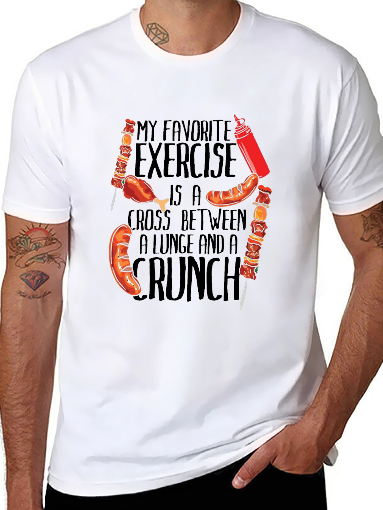 Funny Foodie T-Shirt - My Favorite Exercise