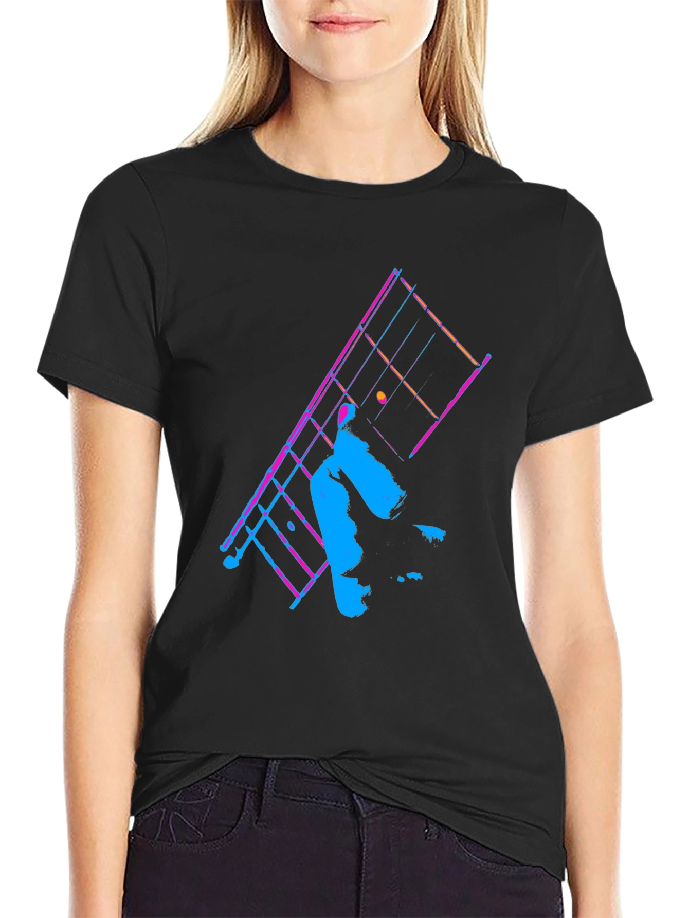 Retro Synthwave Tennis Graphic Tee