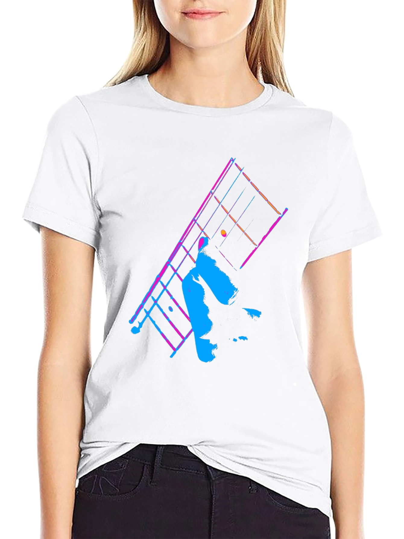 Retro Synthwave Tennis Graphic Tee