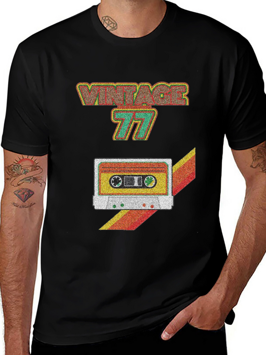 Vintage 77 Cassette Tape Graphic T-Shirt