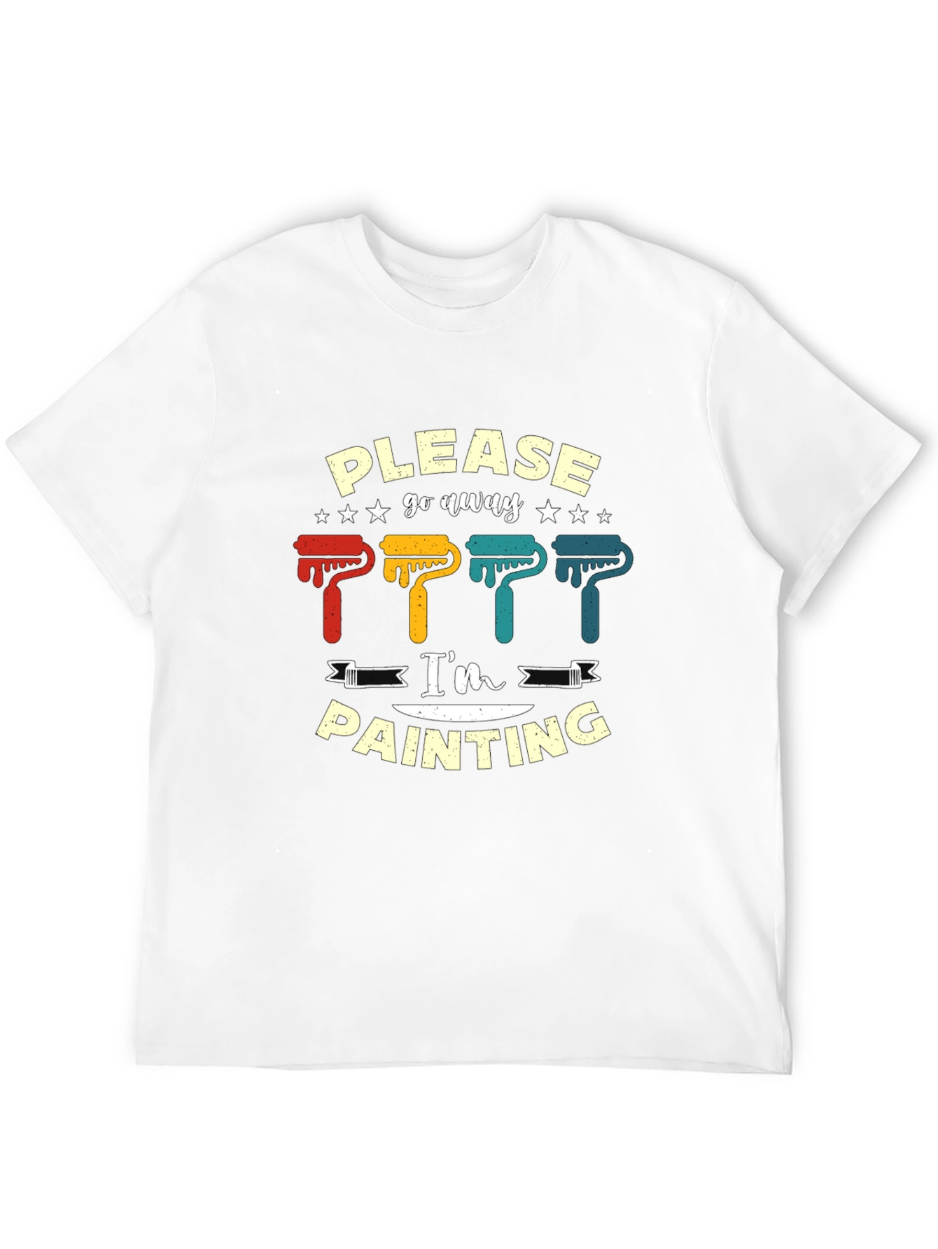 Please Go Away Im Painting Graphic T-Shirt