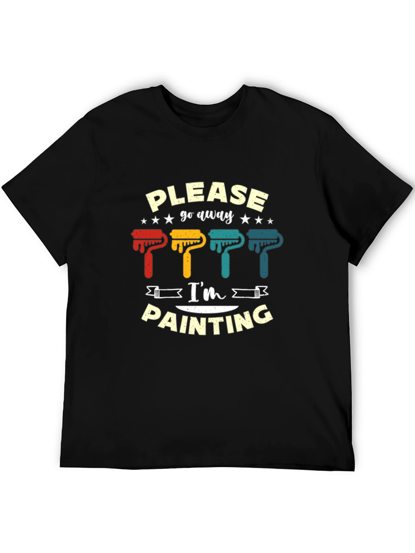 Please Go Away Im Painting Graphic T-Shirt