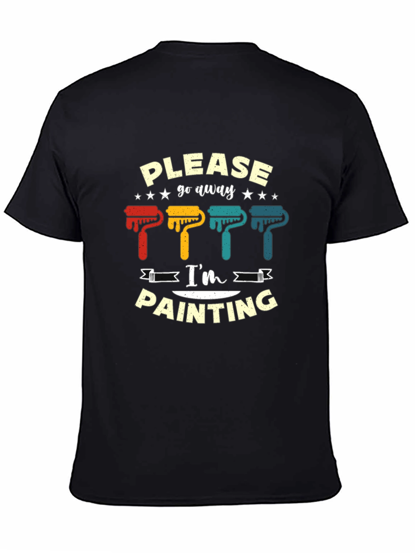 Please Go Away Im Painting Graphic T-Shirt