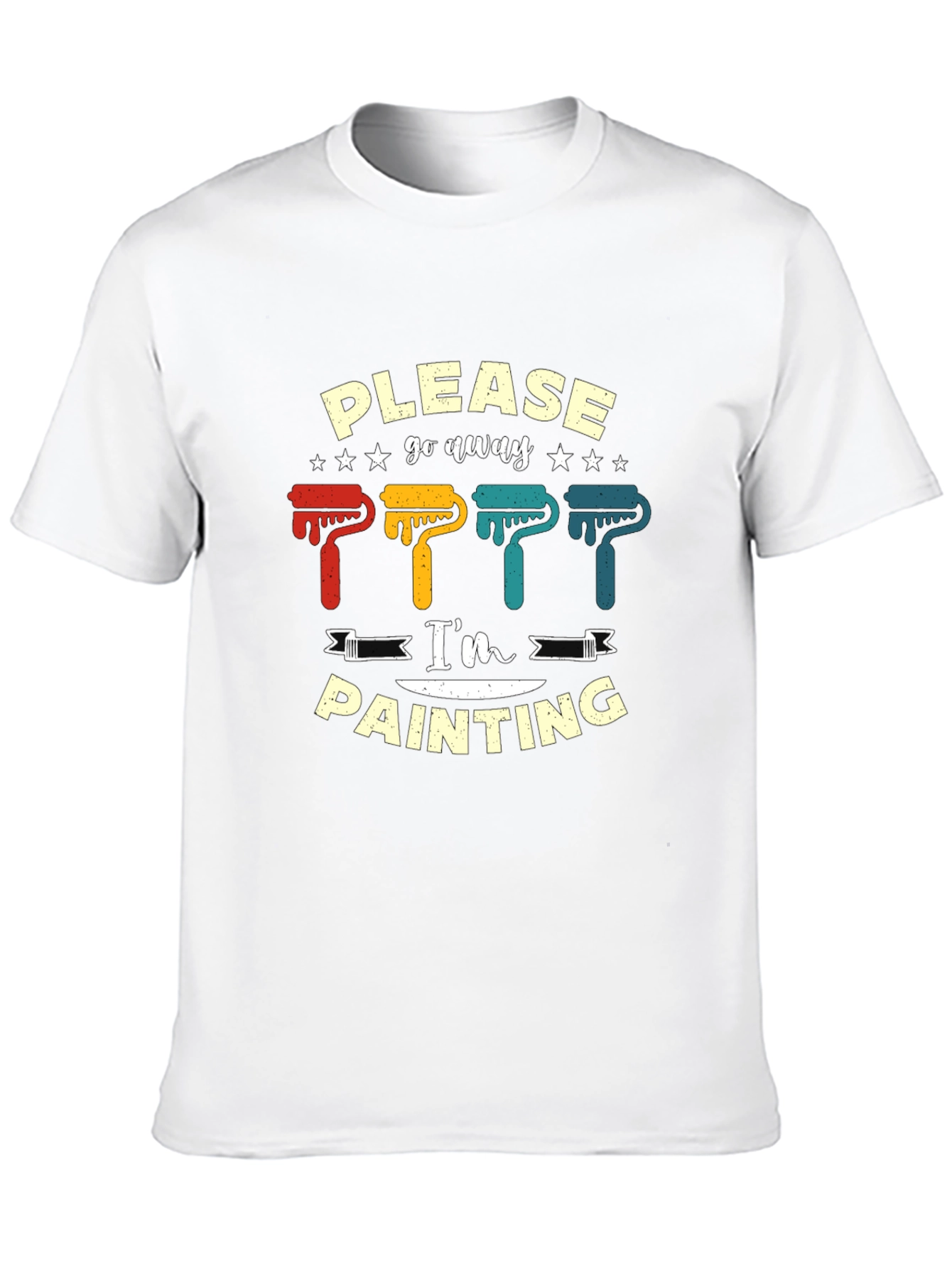 Please Go Away Im Painting Graphic T-Shirt